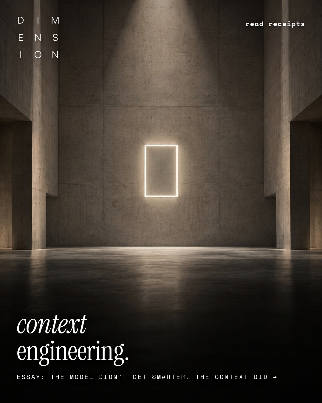 read receipts 009 - Context Engineering Thesis cover