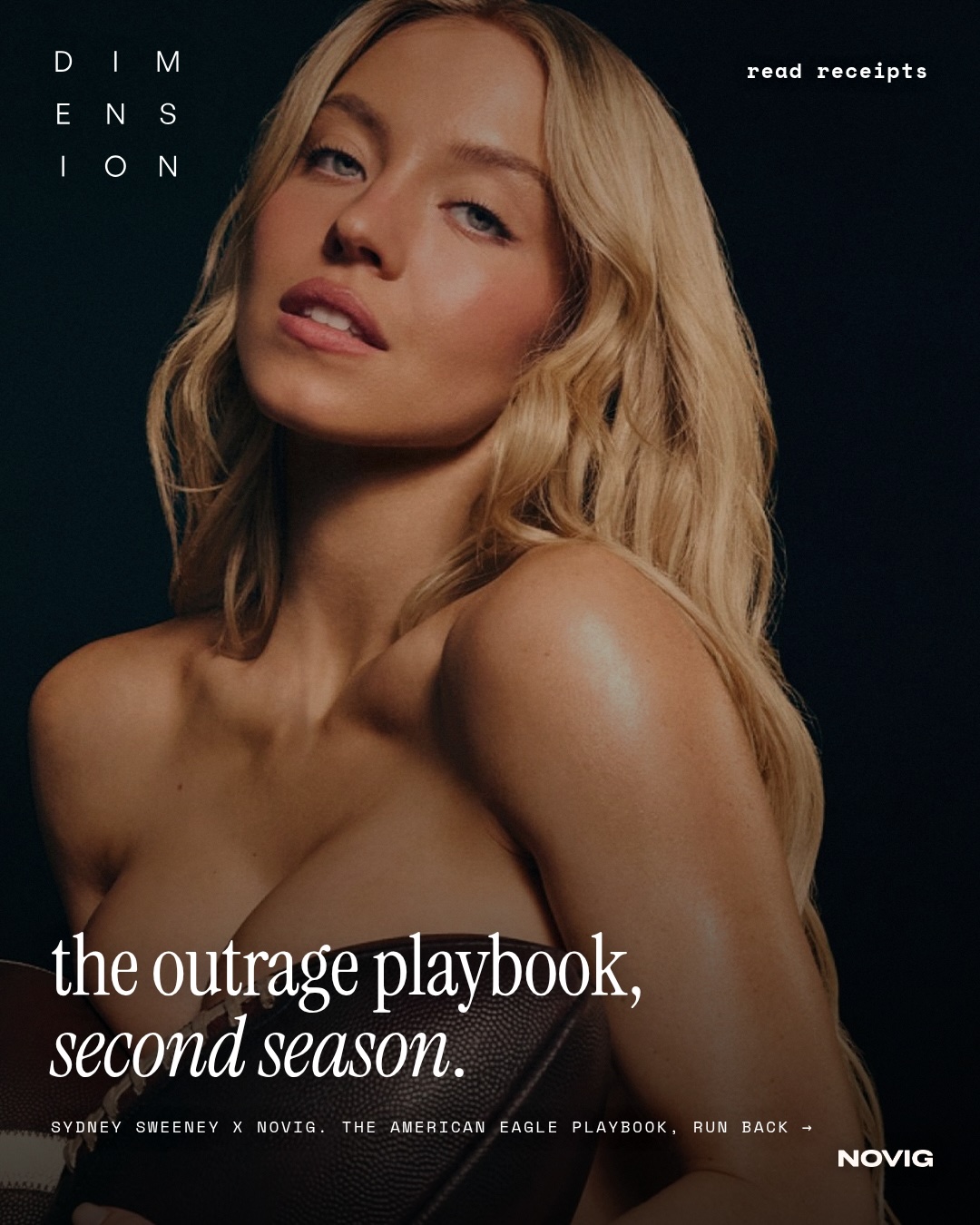 read receipts 001 - sydney sweeney x novig cover: the outrage playbook, second season